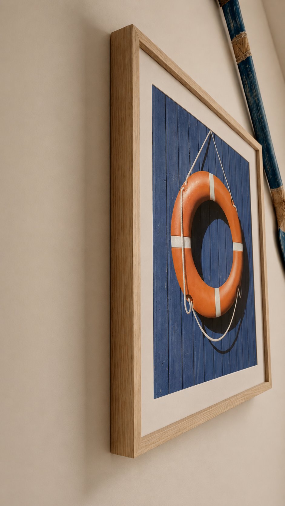 Framed nautical artwork