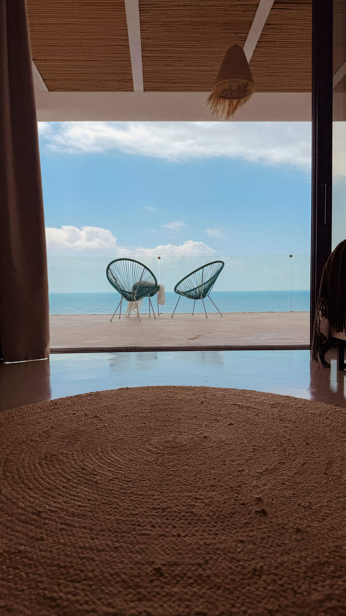 Terrace and sea view from bedroom one