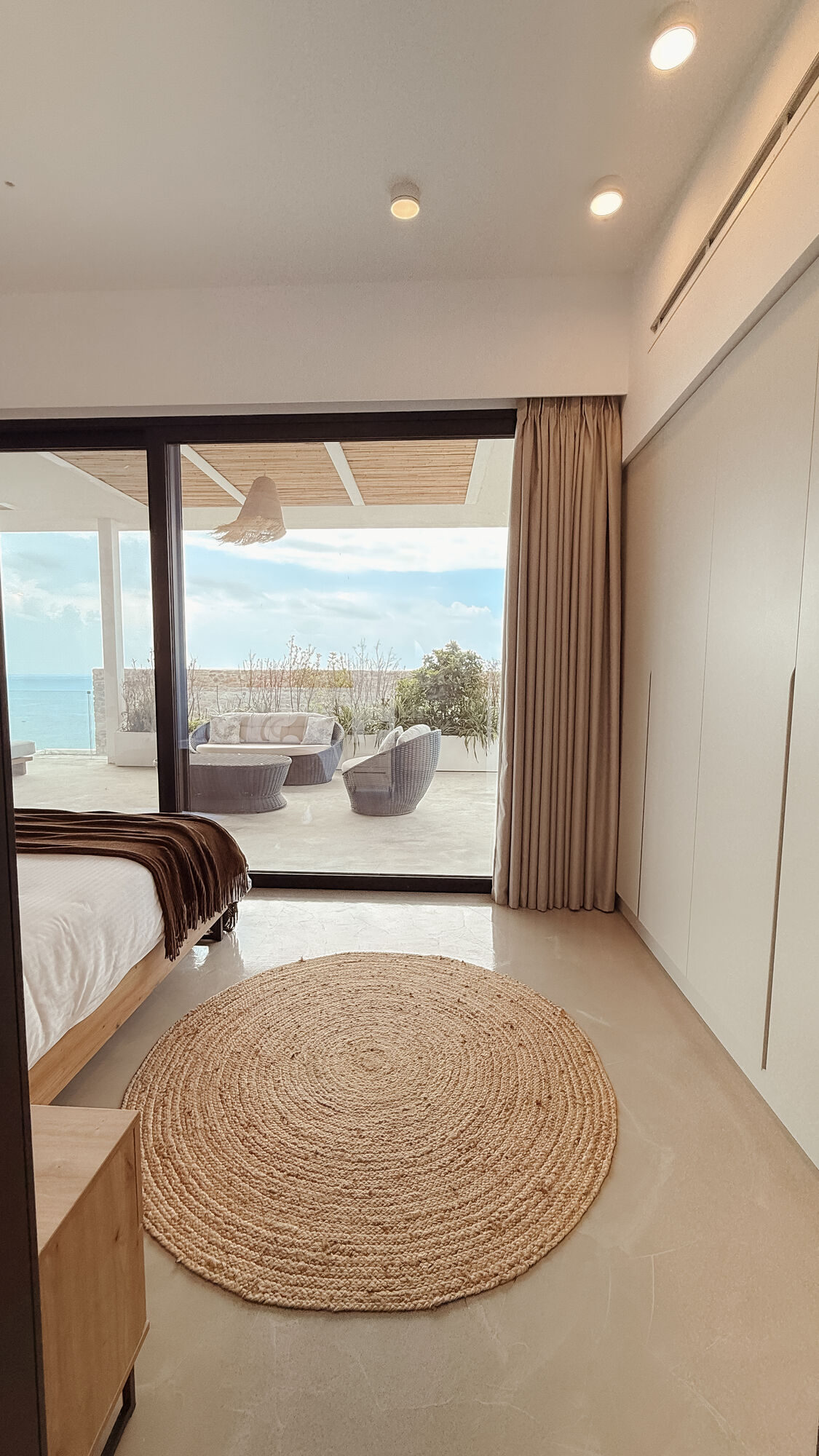 Bedroom two opening to the terrace